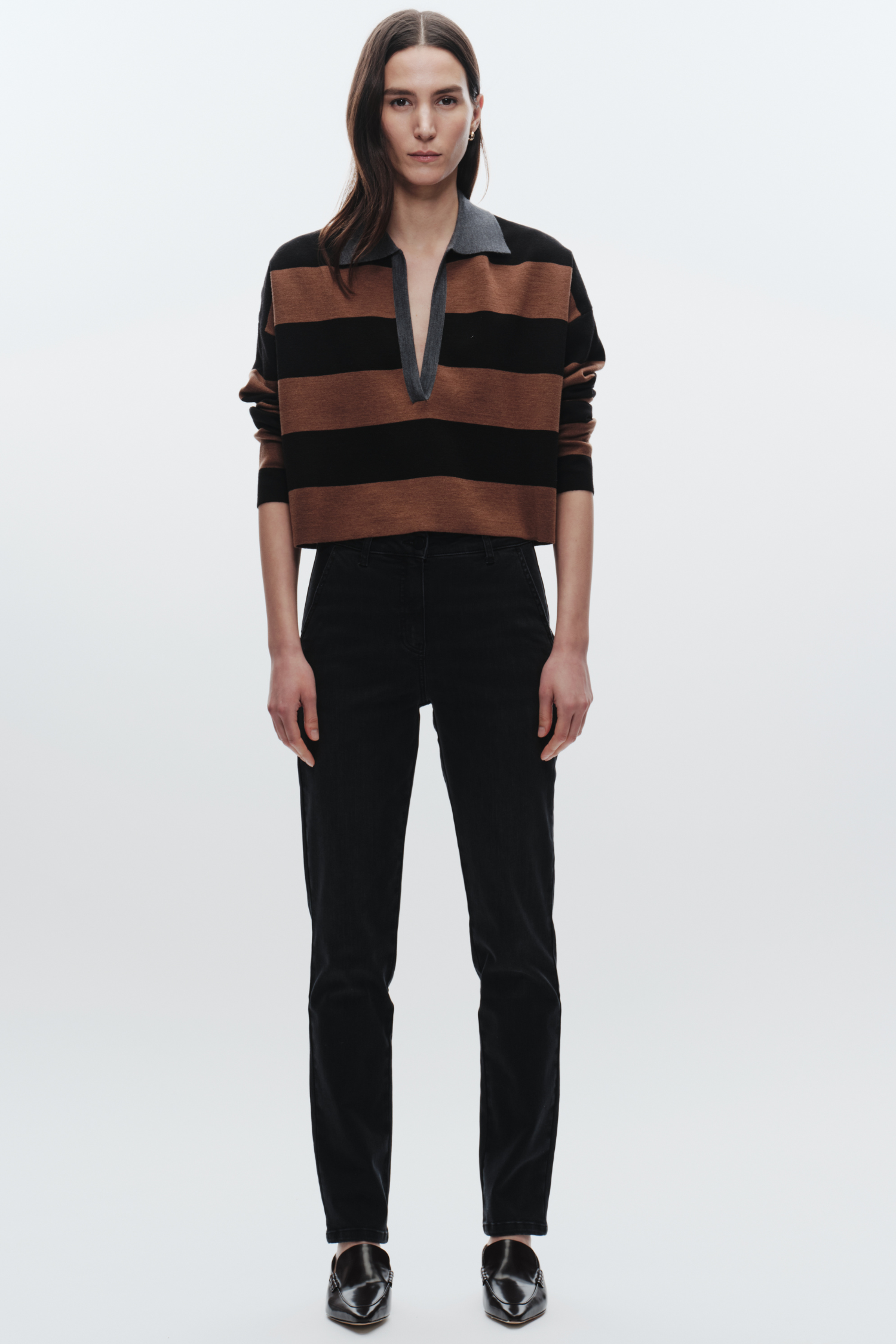 Samira Striped Knit Polo – SAINT ART