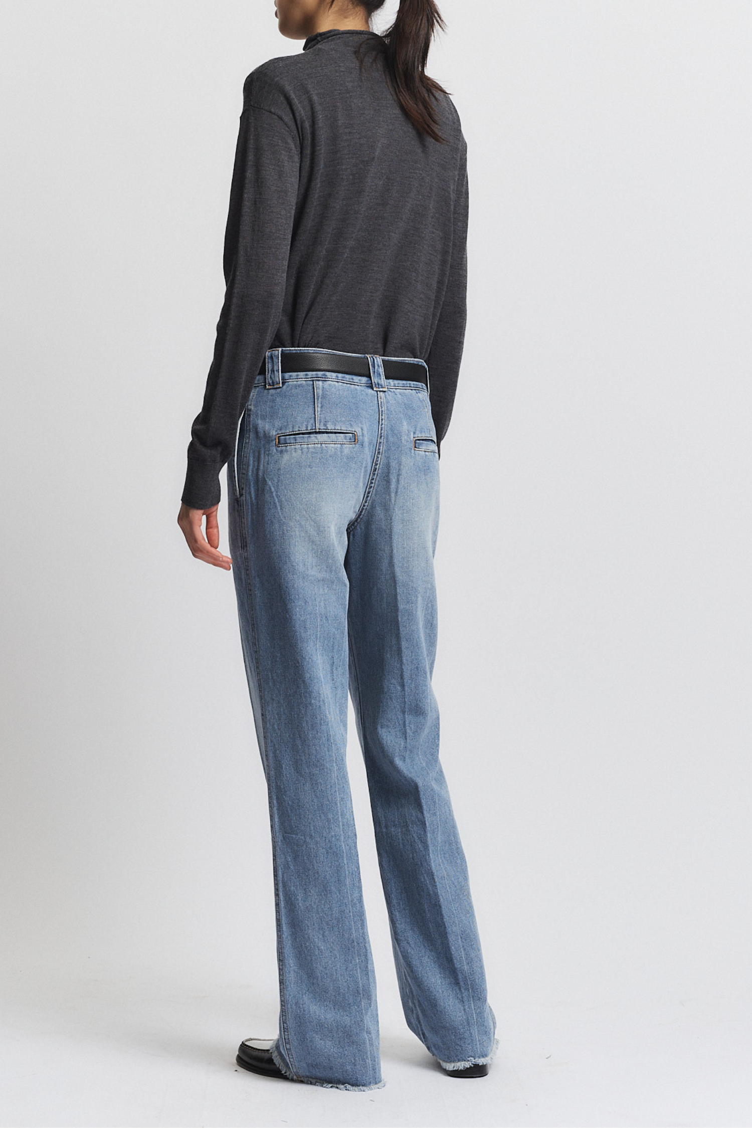 Nessa Denim Pant, Medium Wash – SAINT ART Nessa Denim Pant, Medium Wash – SAINT ART