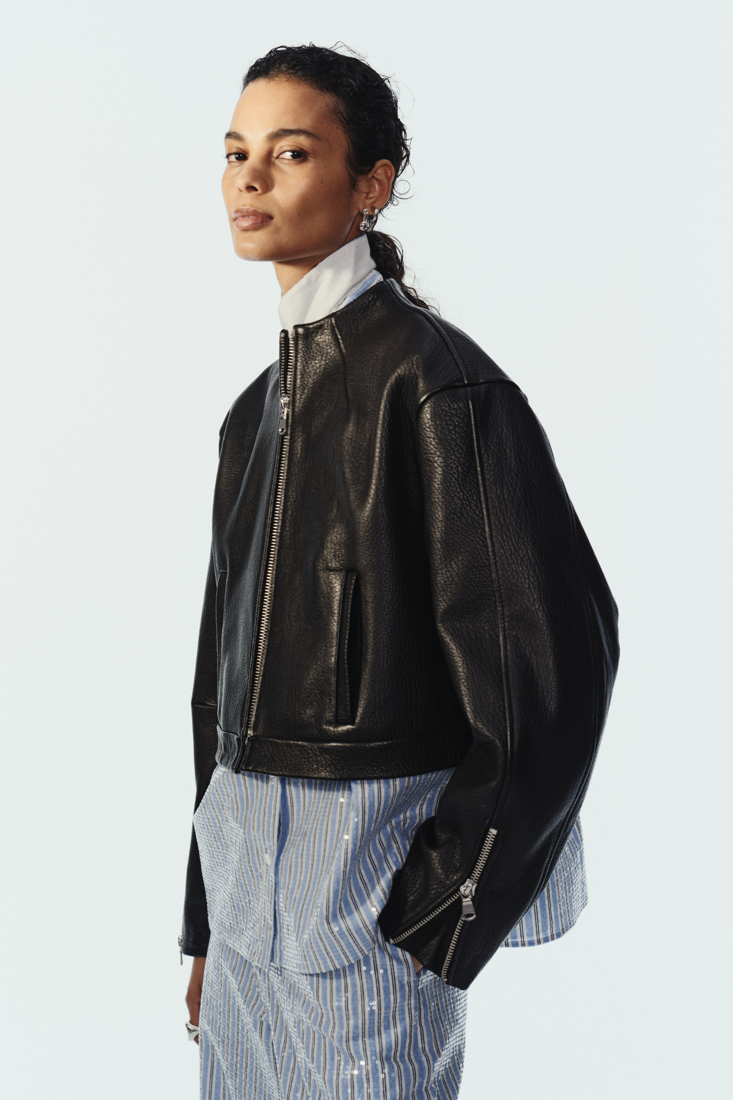 Nicholas Leather Jacket, Black – SAINT ART