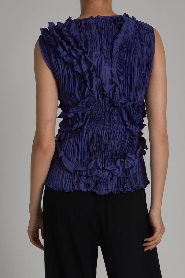 Wells Sleeveless Blouse, Midnight