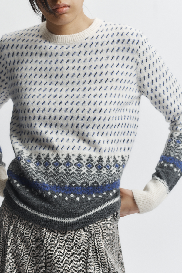 Eli Nordic Sweater, Frost