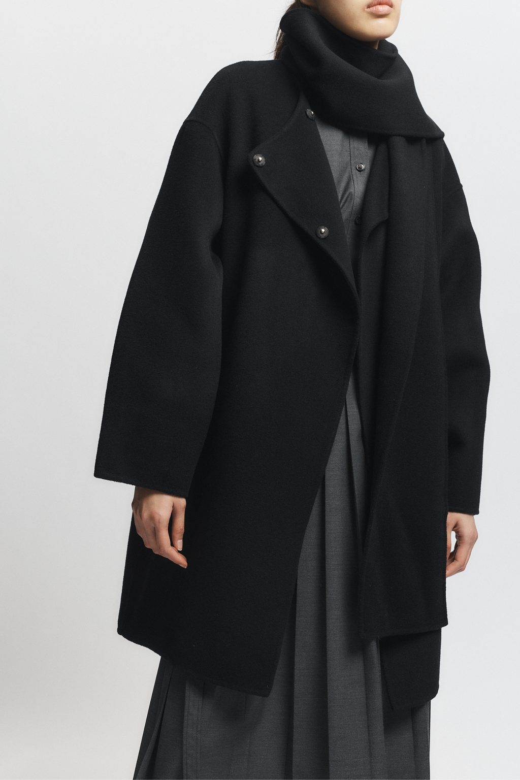 Orla Wool Scarf Coat – SAINT ART