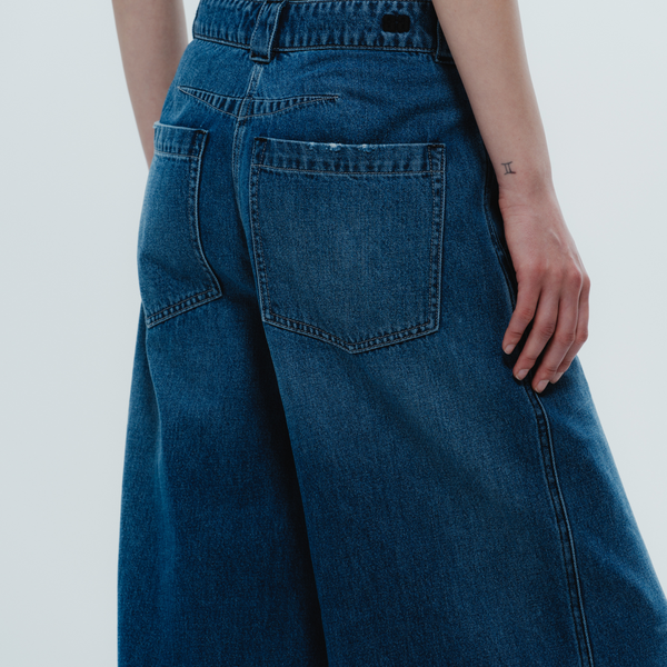 Amber Wideleg Denim Pant, Ashbury Wash – SAINT ART