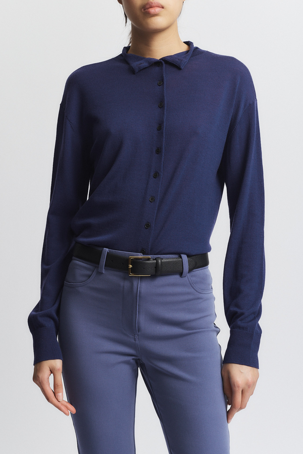 Ashley Buttondown Sweater, Midnight