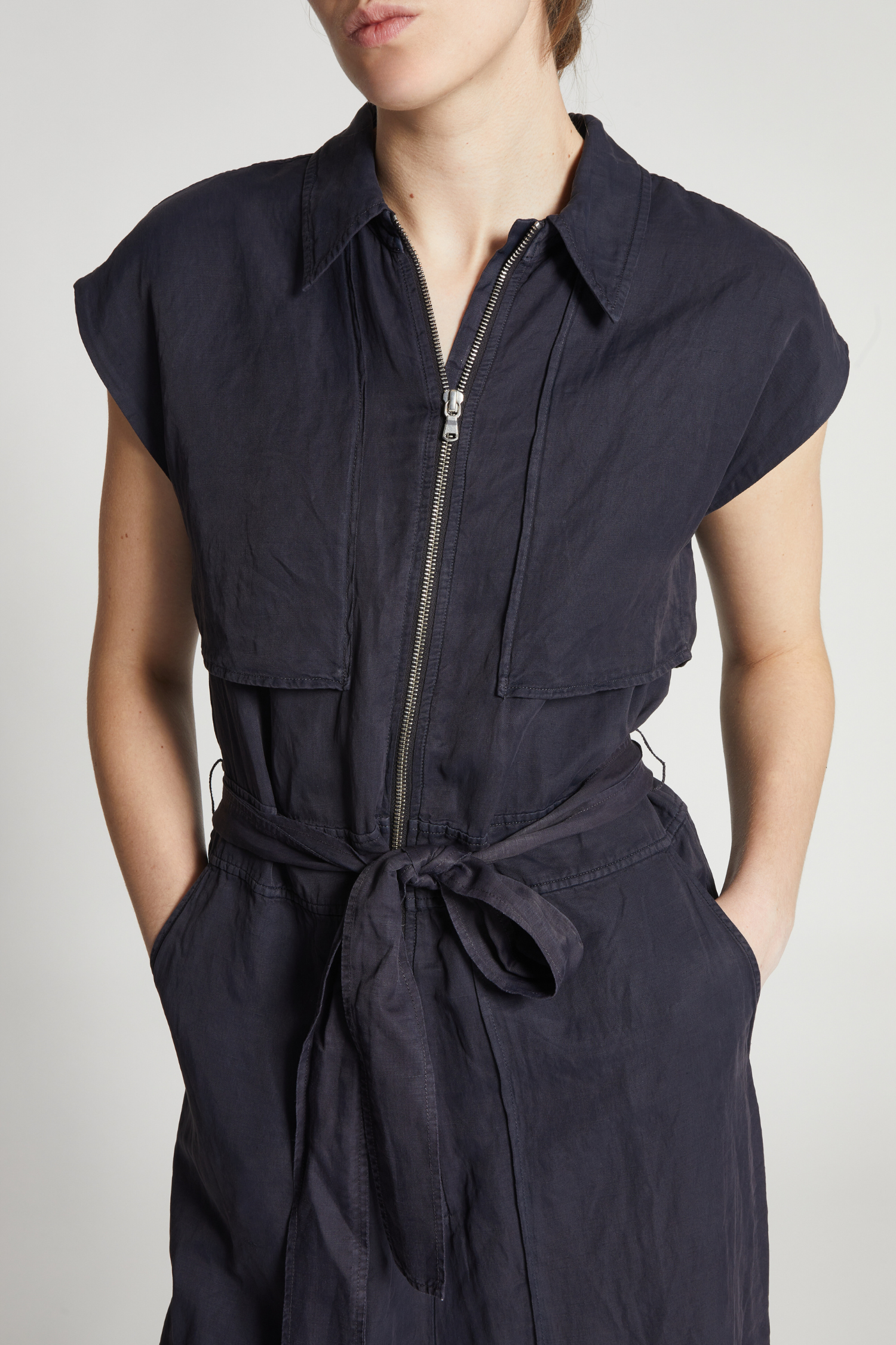 【MALBON】 Casual short sleeve jumpsuit ■WOMAN /追跡付 Maxine Short Sleeve Cargo Jumpsuit, Licorice Black – SAINT ART