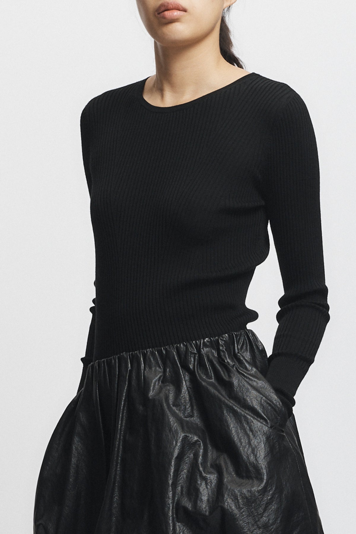 Dean Oversized Merino Wool Sweater, Black – SAINT ART