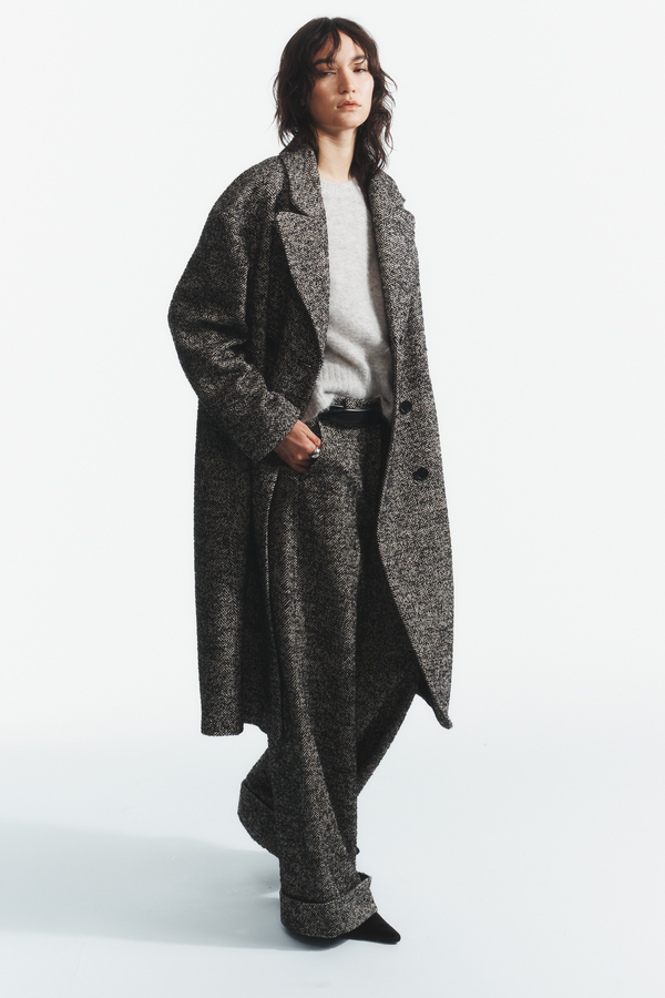 Dayana Overcoat, Herringbone