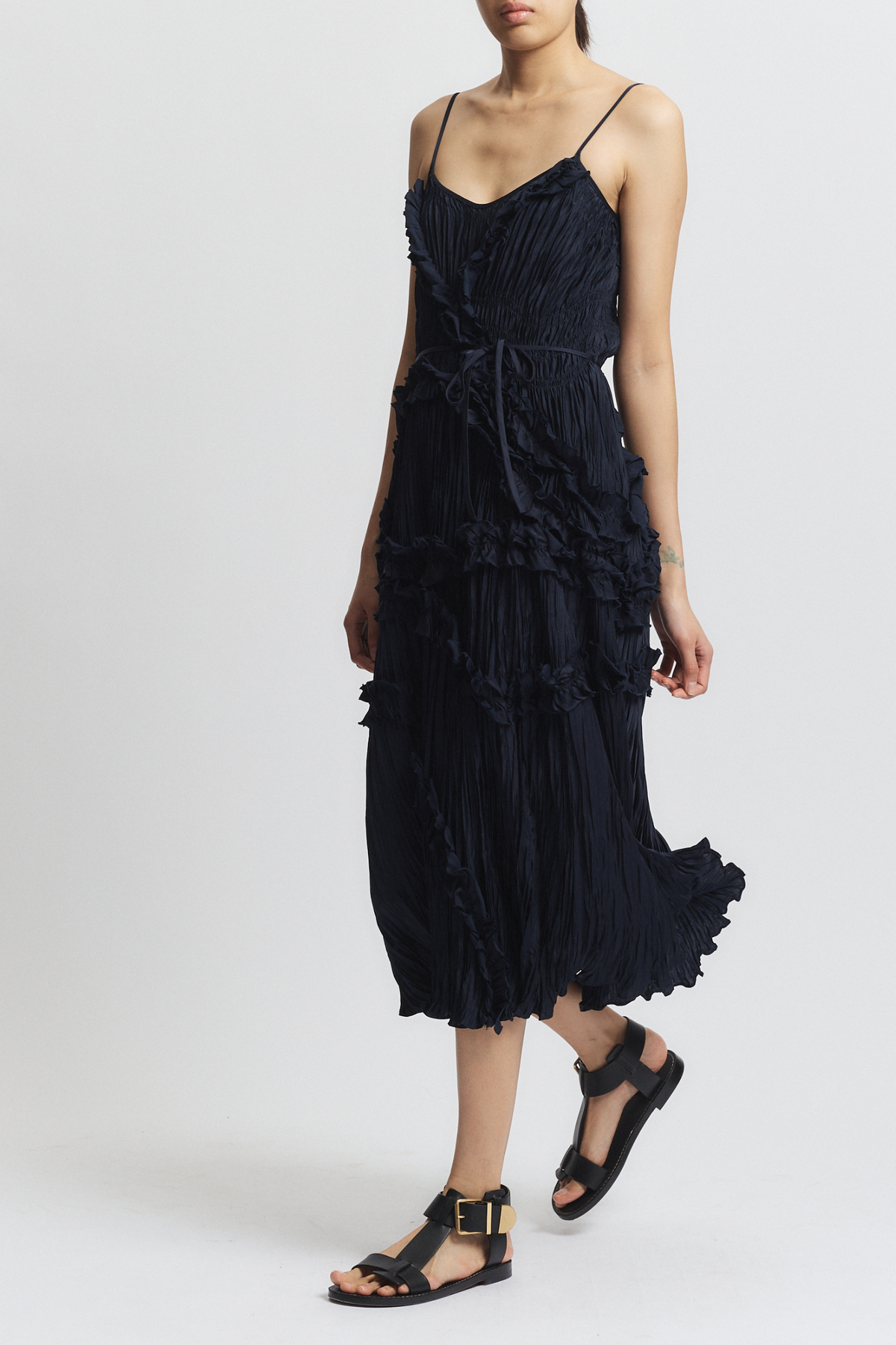 ワンピース 2022SS arts & science bow dress ASTR the Label Twisted Bow Detail Cotton Dress | Nordstrom