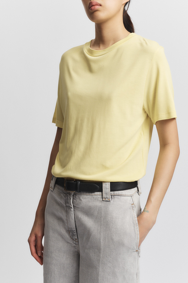 Zola Crewneck Tee, Yellow