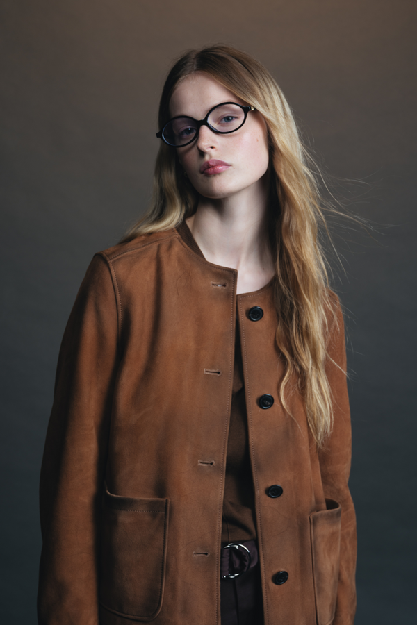 Charlee Vintage Suede Jacket, Bronze