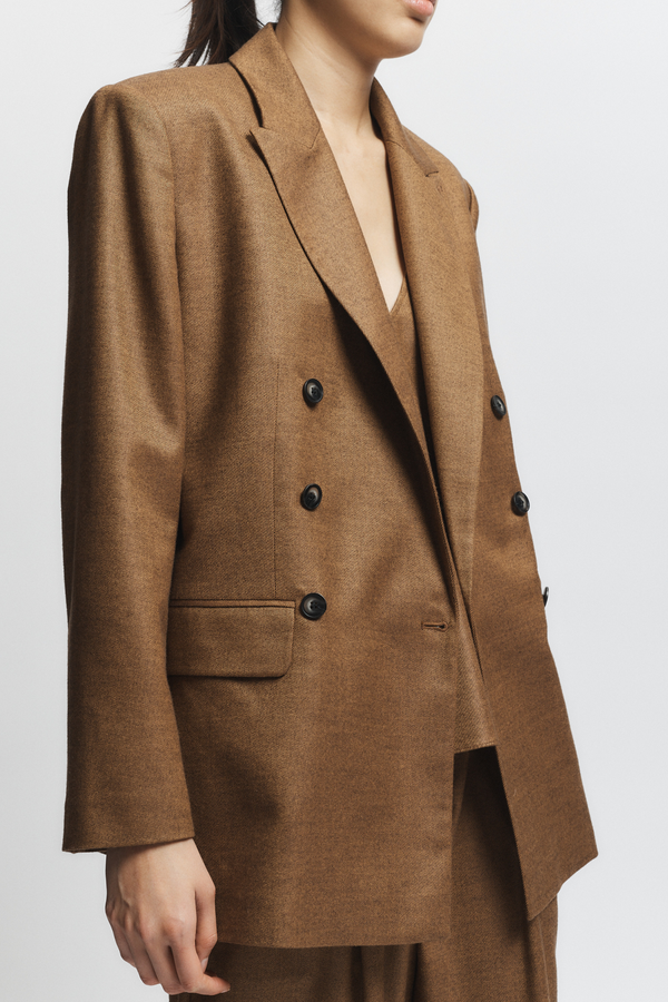 Sullivan Double-Breasted Blazer, Clove