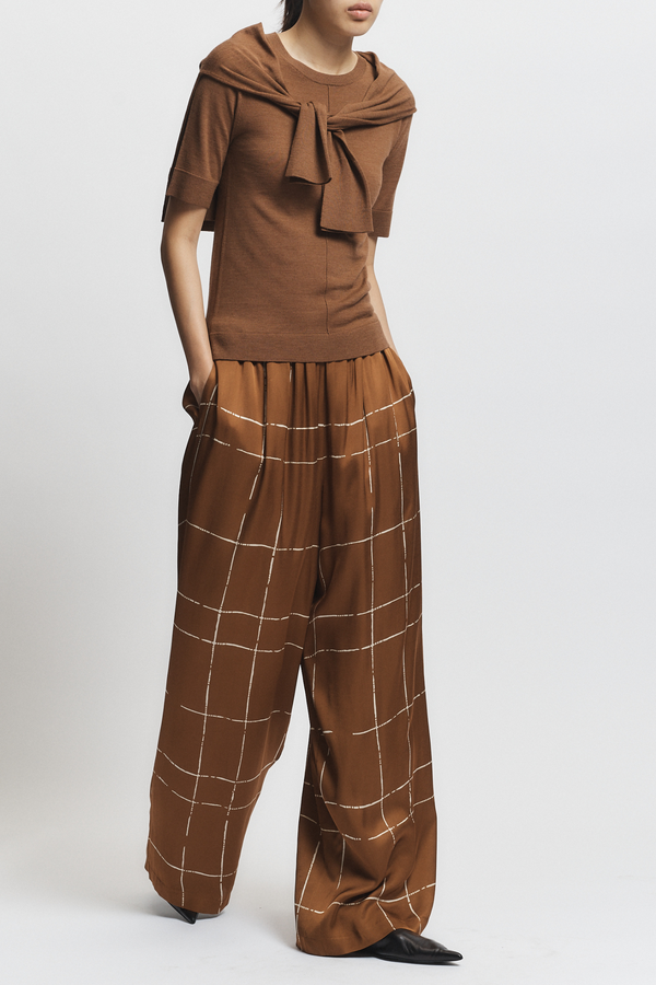 Halsey Pull-on Viscose Pant, Ginger