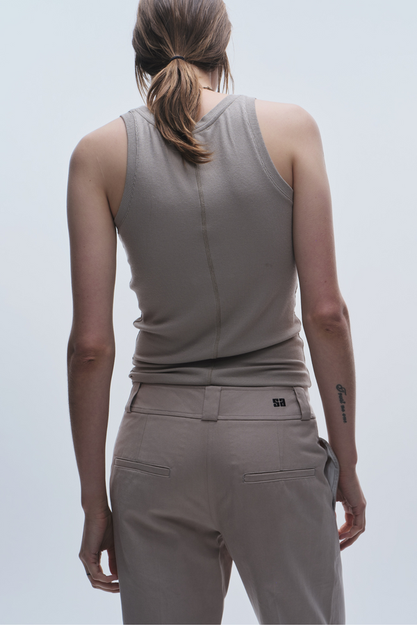 Soren Jersey Tank, Pebble