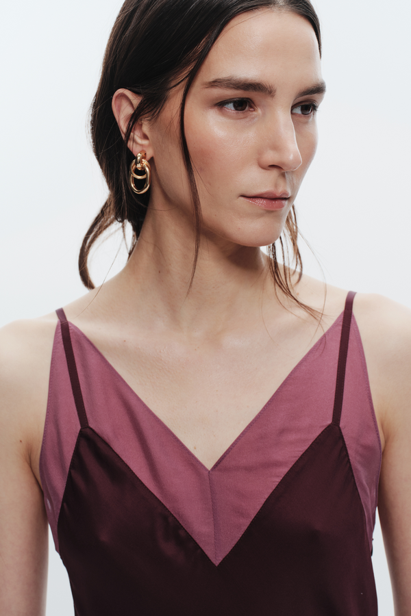 Vinza Slip Dress, Grape