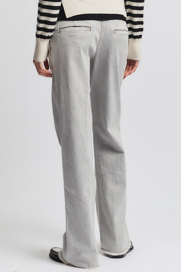 Nessa Denim Pant, Powder Grey