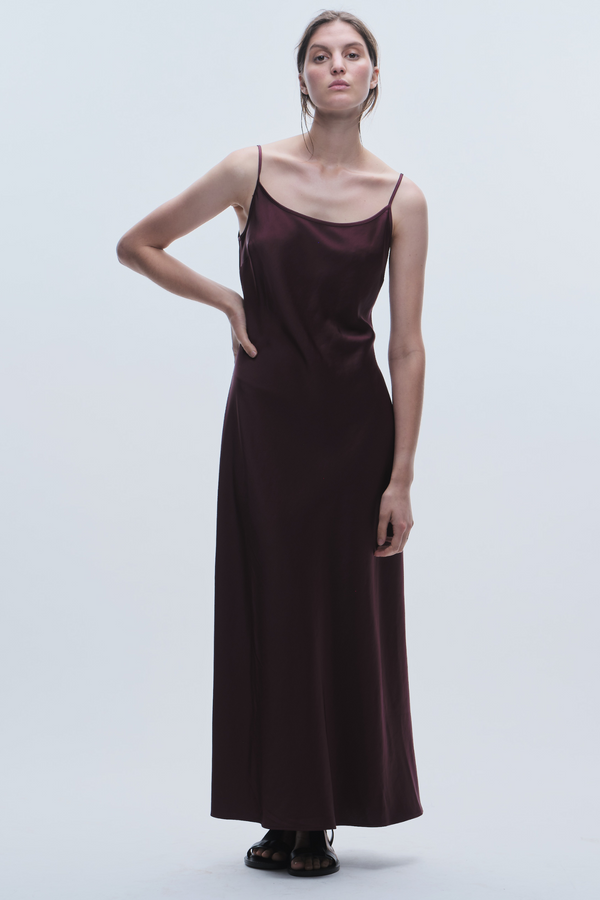 Haley Slip Dress, Grape