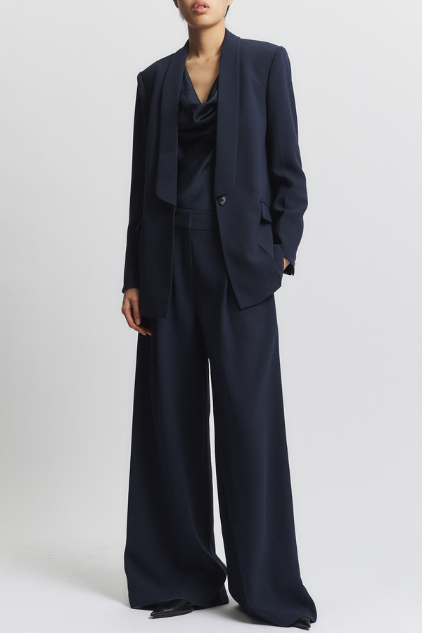 Neve Trouser, Navy Crepe