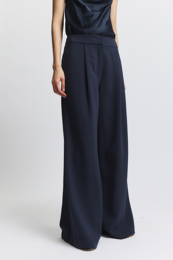 Neve Trouser, Navy Crepe