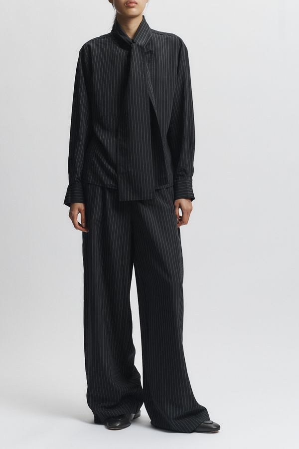 Houston Pinstripe Pant, Black