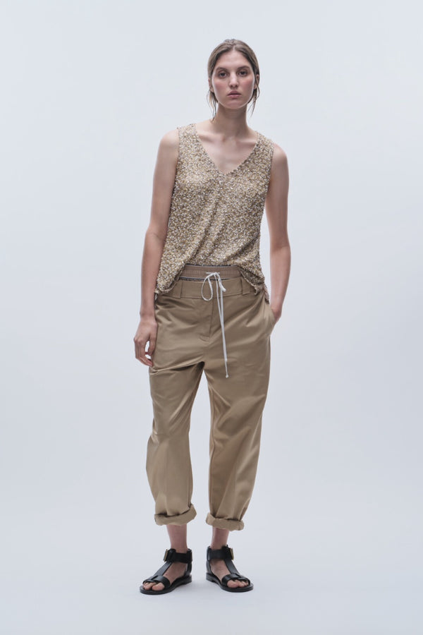 Kinley Beaded Top, Gold