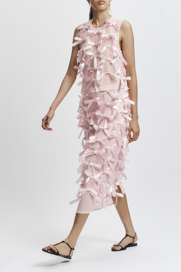 Gwen Bow Skirt, Barely Pink