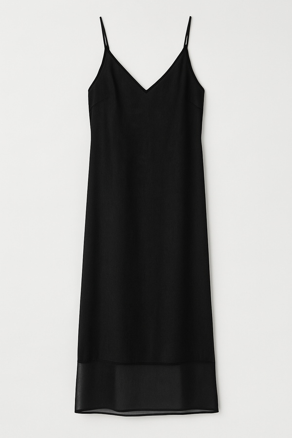 Vinza Slip Dress, Black