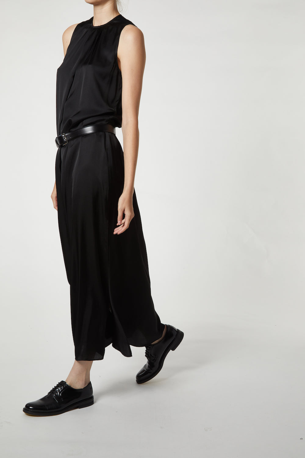 Tessa High Neck Sleeveless Maxi Dress, Black – SAINT ART Tessa High Neck Sleeveless Maxi Dress, Black – SAINT ART