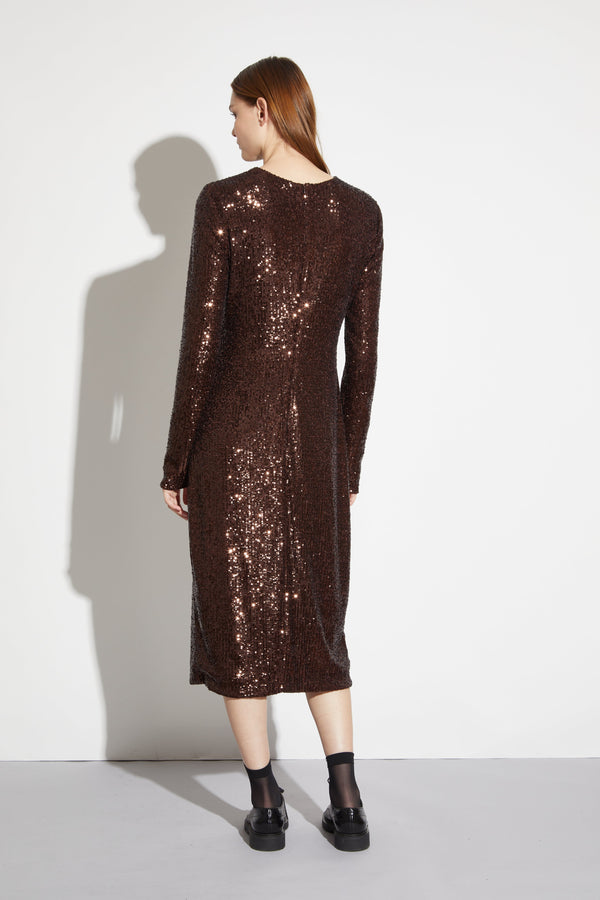 color-CHOCOLATE BROWN SEQUIN