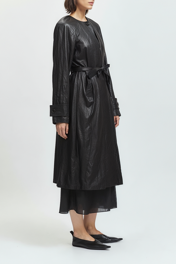 Lena Coated Jacket, Black