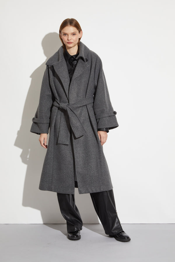 Avery Oversized Coat, Grey
